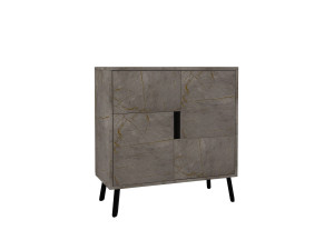 Armário multiusos de madeira "Darien" - 76,5 x 35 x 79,5 cm - Mármore
