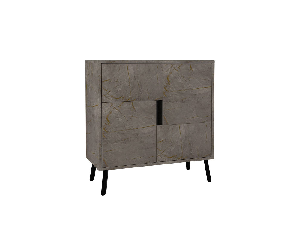Armário multiusos de madeira "Darien" - 76,5 x 35 x 79,5 cm - Mármore