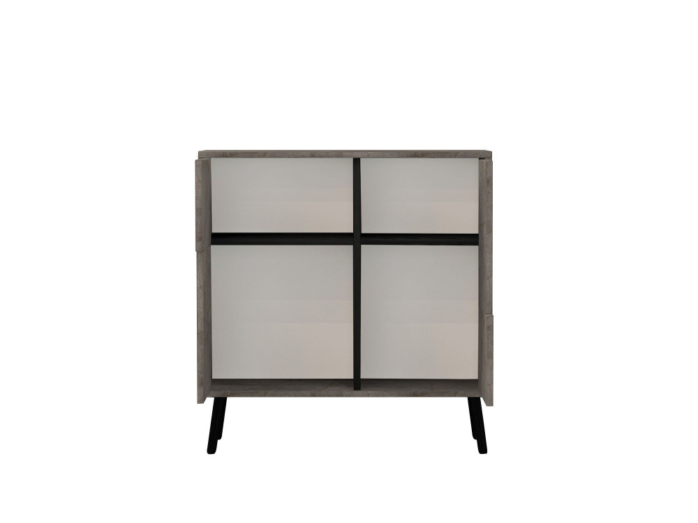 Armário multiusos de madeira "Darien" - 76,5 x 35 x 79,5 cm - Mármore