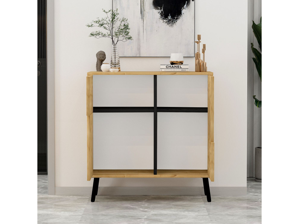 Aparador "Darien" em madeira - 76 x 35 x 79 cm - Bege