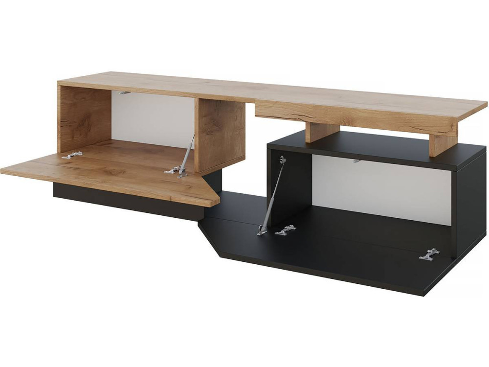 Suporte para TV "Ceelias" - 160 x 46 x 35 cm - Cinza/Castanho