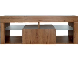 Móvel TV design em madeira "Hugo" - 140 x 40 x 50 cm - Castanho