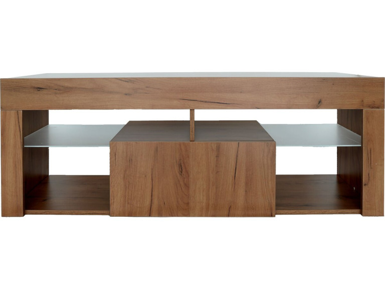 Móvel TV design em madeira "Hugo" - 140 x 40 x 50 cm - Castanho