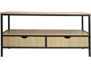 Móvel de TV estilo industrial com gaveta "Detroit" - 113 x 40 x 55 cm - Bege