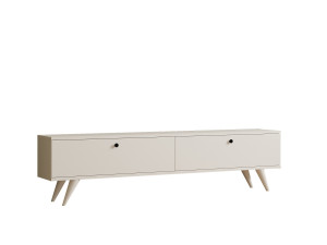 Suporte de TV em madeira "Paris" - 160 x 25 x 40 cm - Branco