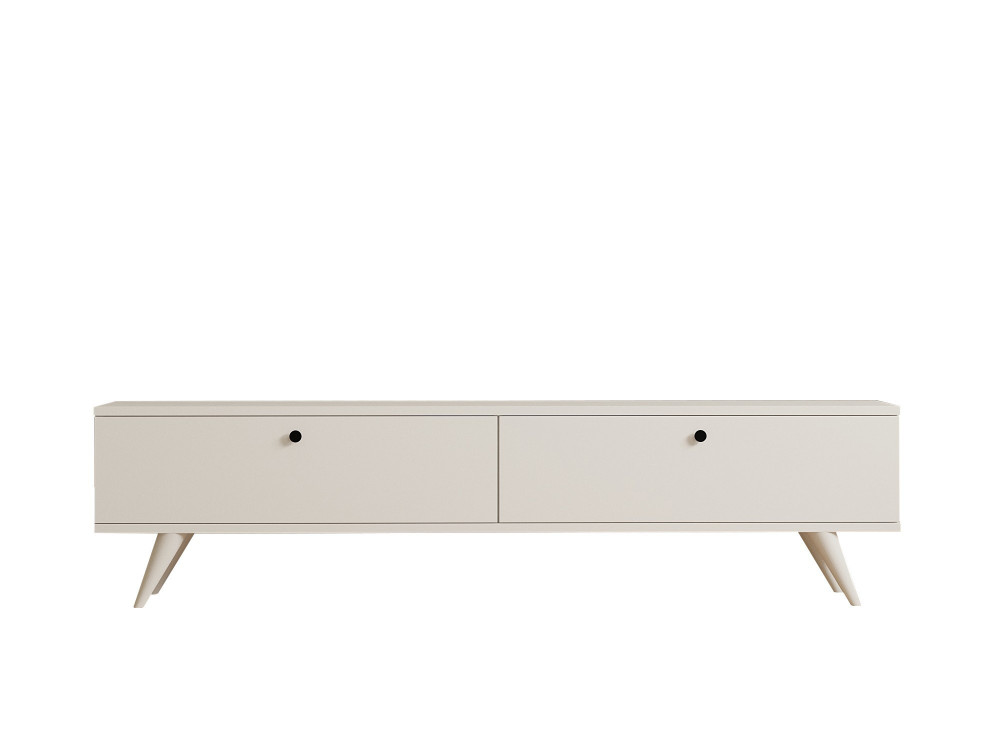 Suporte de TV em madeira "Paris" - 160 x 25 x 40 cm - Branco