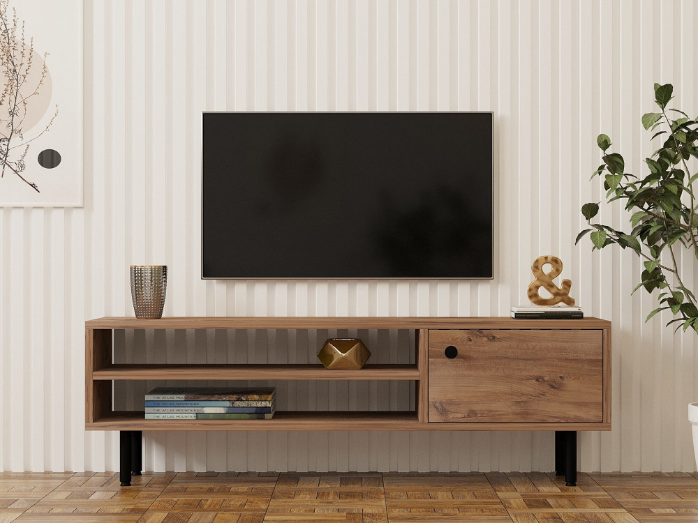 Móvel TV "Avila" em madeira - 120 x 30 x 38 cm - pinho Atlântico