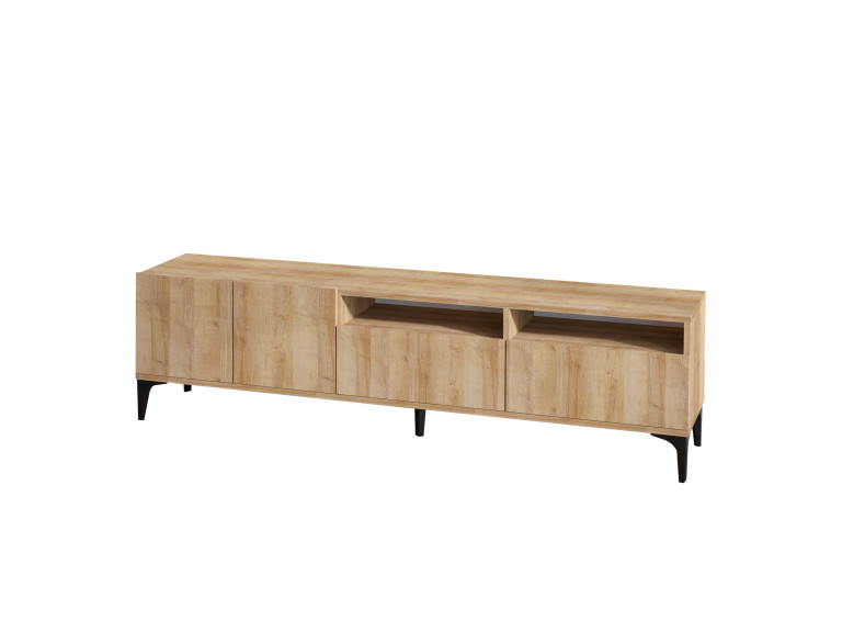 Suporte de TV em madeira "Ross" - 180 x 35 x 52 cm - Carvalho