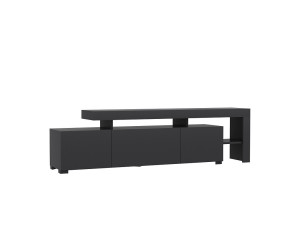 Suporte de TV em madeira "Beliz" - 192 x 37 x 53 cm - Antracite