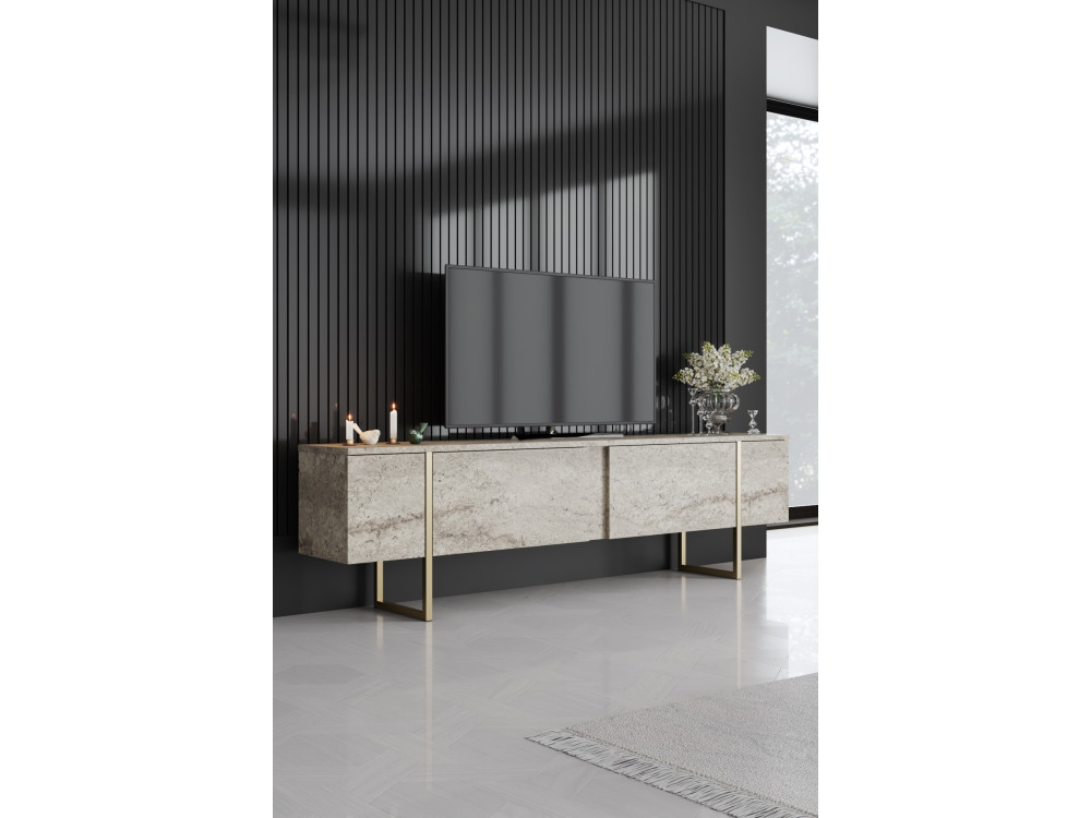 Móvel TV "Luxe" em madeira - 180 x 30 x 50 cm - TravertinOr