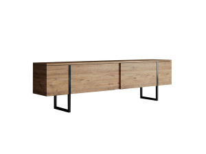 Suporte de TV em madeira "Luxe" - 180 x 30 x 50 cm - Castanho