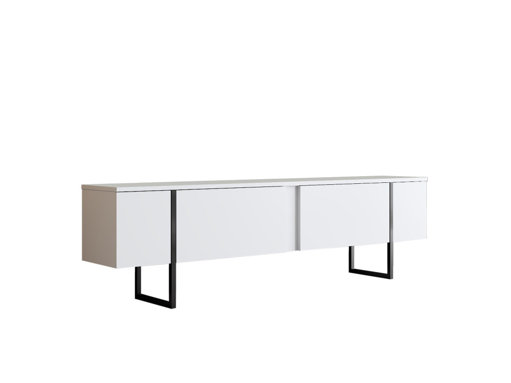 Suporte de TV em madeira "Luxe" - 180 x 30 x 50 cm - Branco