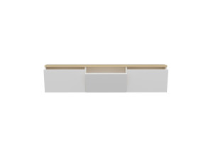 Suporte de TV em madeira "Neon" - 160 x 32 x 35 cm - Carvalho branco