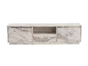 Suporte de TV em madeira "Vanguard" 160 x 30 x 42 cm - mármore Freesia
