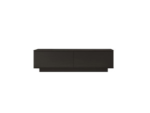 Suporte de TV em madeira "FN1" - 140 x 35 x 38 cm - Preto