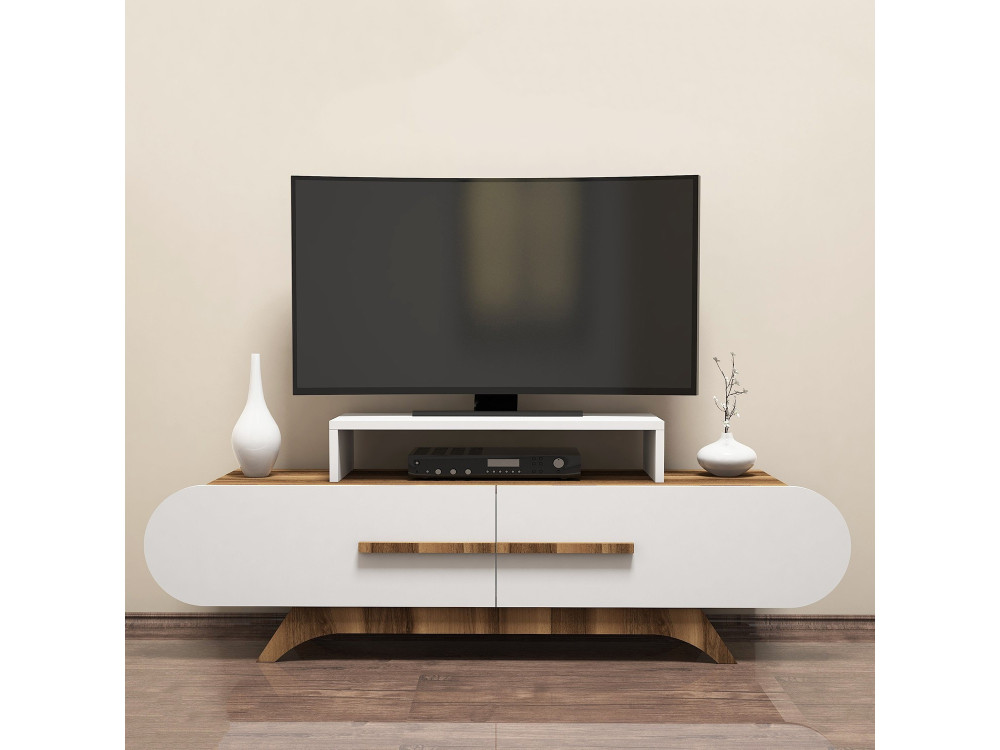Móvel TV "Rose" em madeira - 145 x 36 x 49 cm - Branco