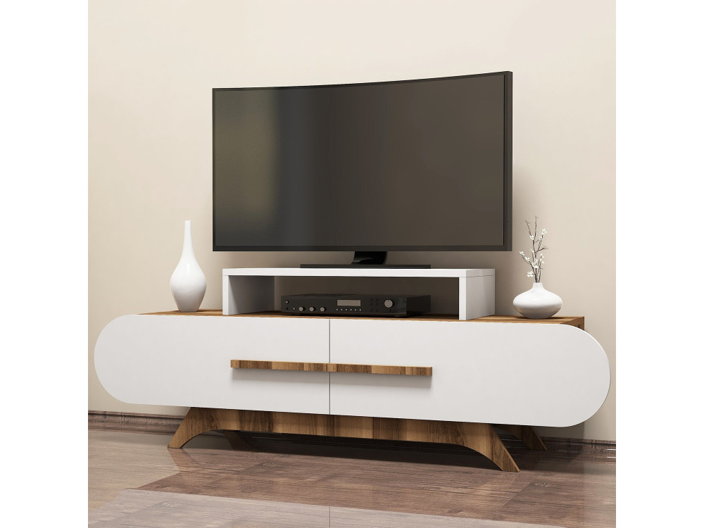 Móvel TV "Rose" em madeira - 145 x 36 x 49 cm - Branco