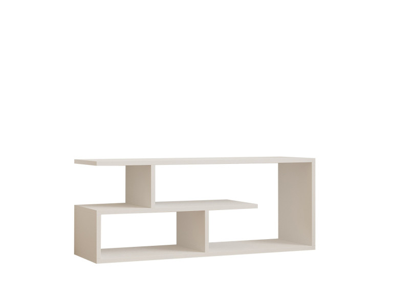 Suporte para televisor em madeira "Cafu" - 100 x 29 x 40 cm - Branco