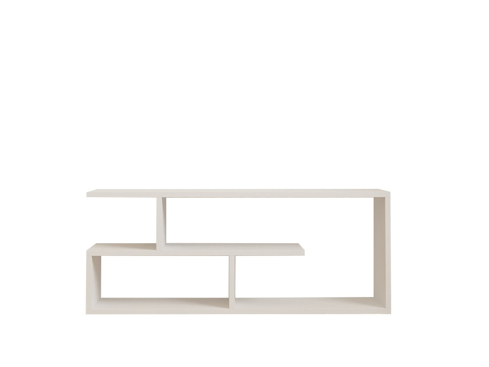Suporte para televisor em madeira "Cafu" - 100 x 29 x 40 cm - Branco