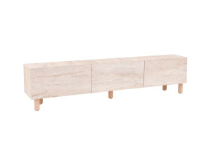 Suporte de TV em madeira "Alvin" - 180 x 31 x 42 cm - Bege