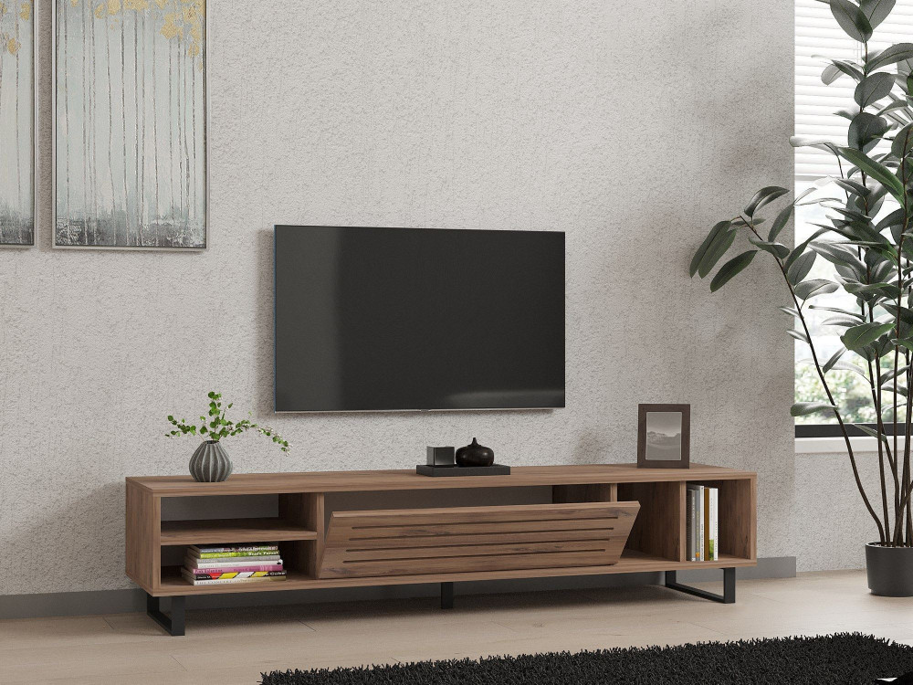 Suporte de TV em madeira "Safir" 160 x 40 x 35 cm - Pinho Atlântico