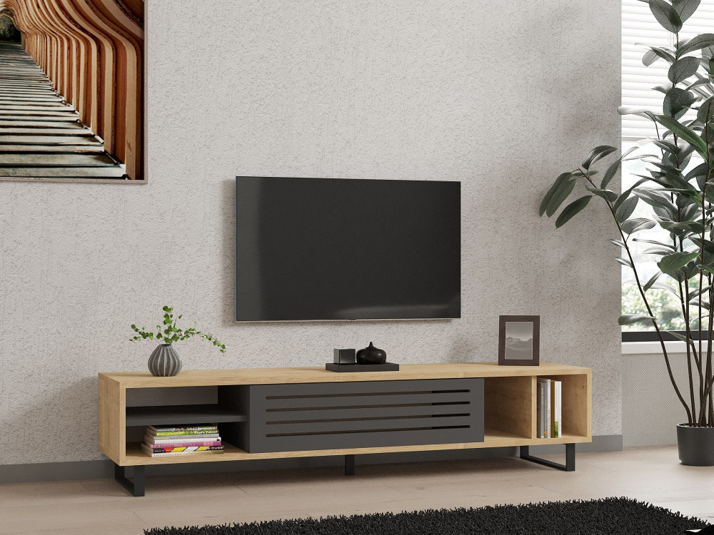 Suporte de TV em madeira "Safir" 160 x 40 x 35 cm - Saphir