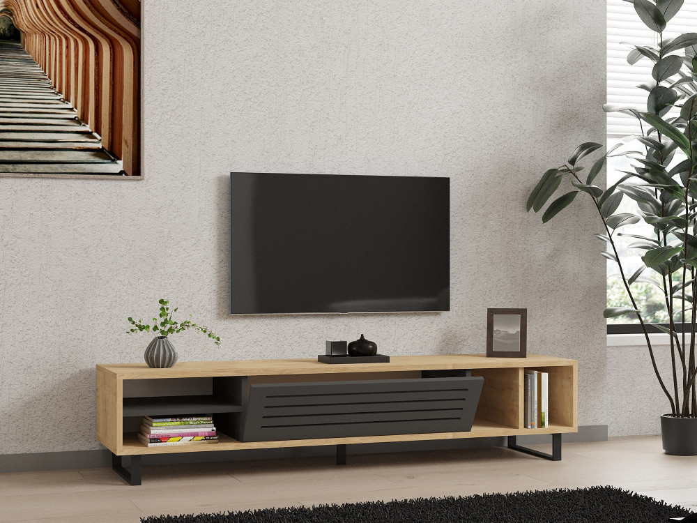 Suporte de TV em madeira "Safir" 160 x 40 x 35 cm - Saphir