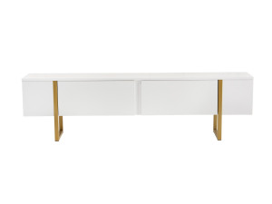 Suporte para televisor em madeira "Serenity" - 180 x 29 x 50 cm - Branco