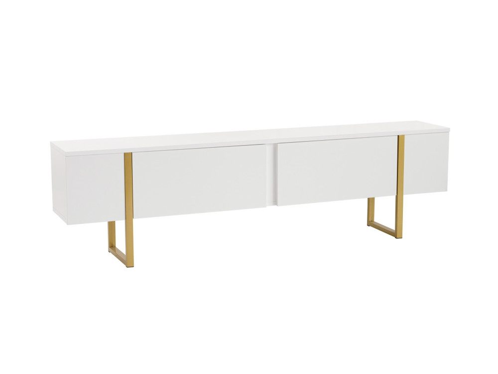 Suporte para televisor em madeira "Serenity" - 180 x 29 x 50 cm - Branco