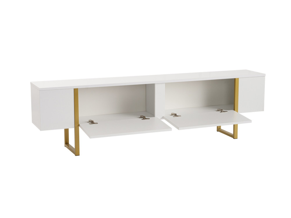 Suporte para televisor em madeira "Serenity" - 180 x 29 x 50 cm - Branco