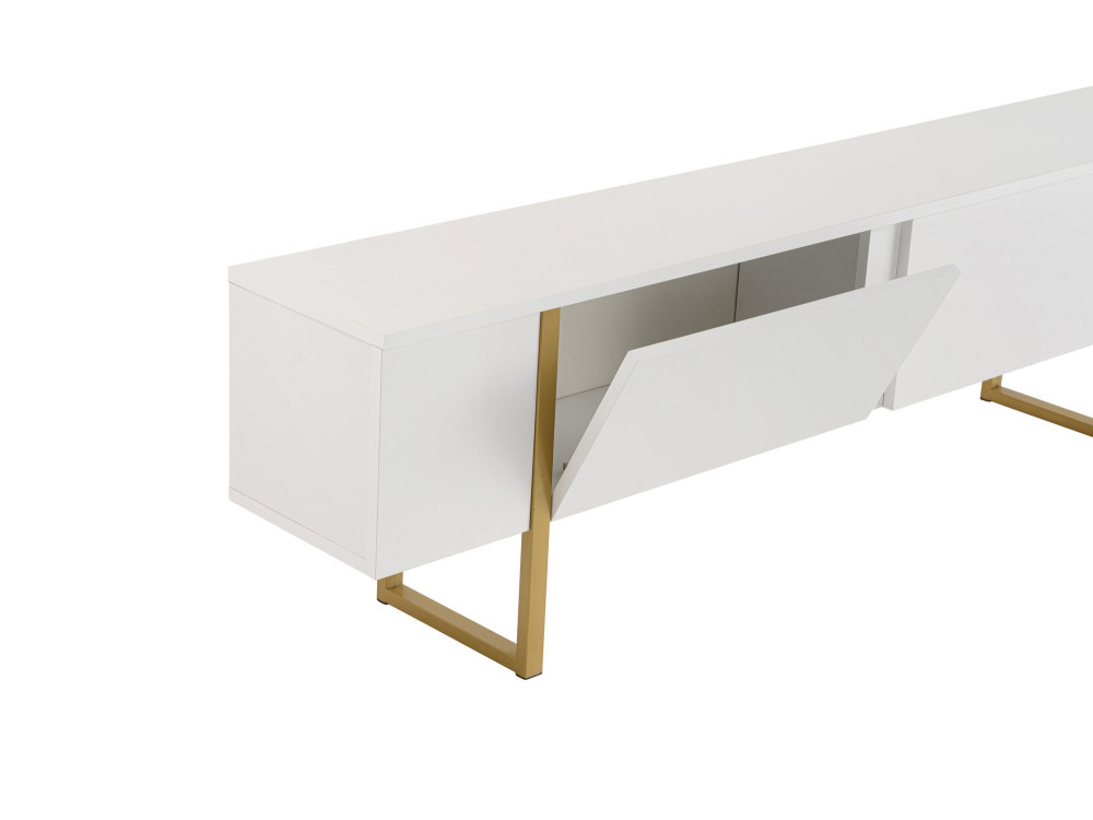 Suporte para televisor em madeira "Serenity" - 180 x 29 x 50 cm - Branco