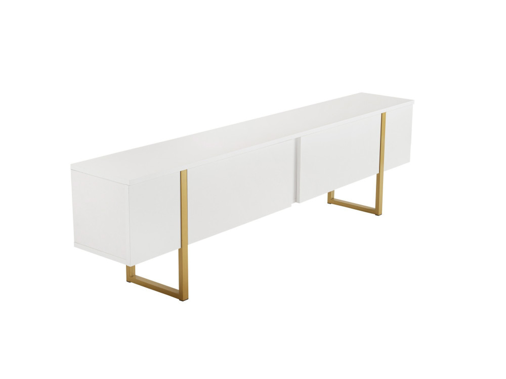 Suporte para televisor em madeira "Serenity" - 180 x 29 x 50 cm - Branco