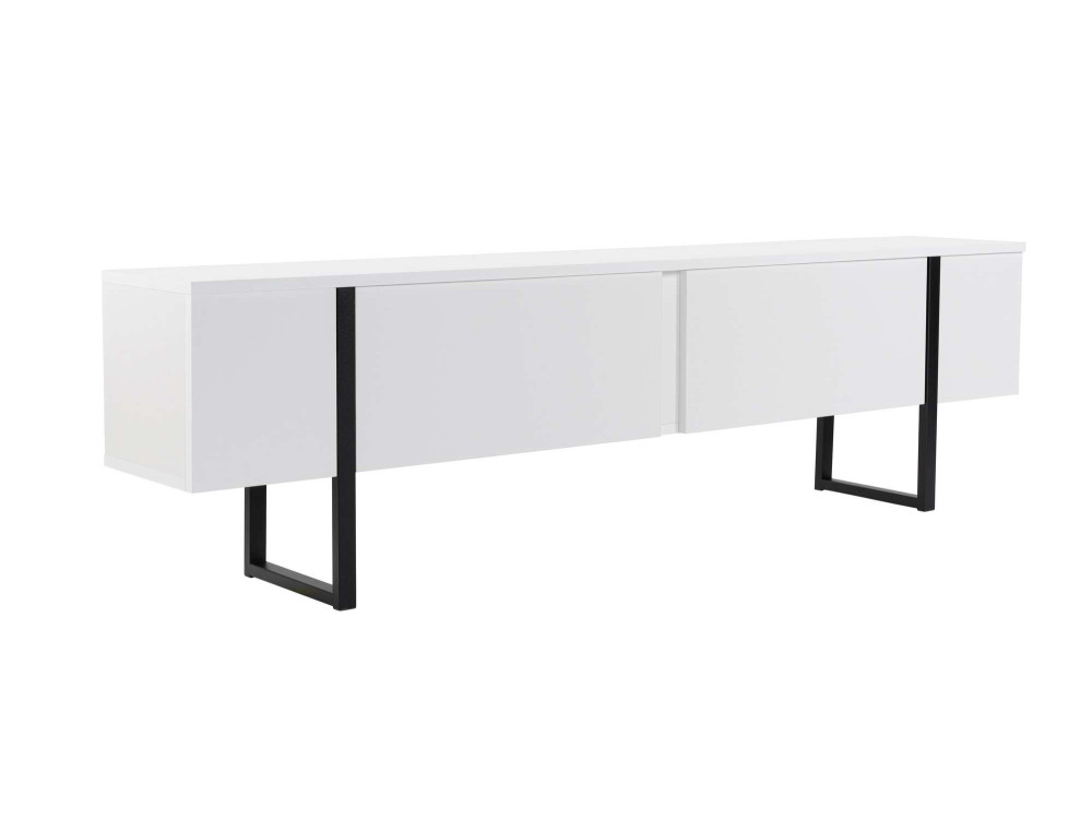 Móvel TV de madeira "Serenity" 180 x 30 x 45 cm - Branco