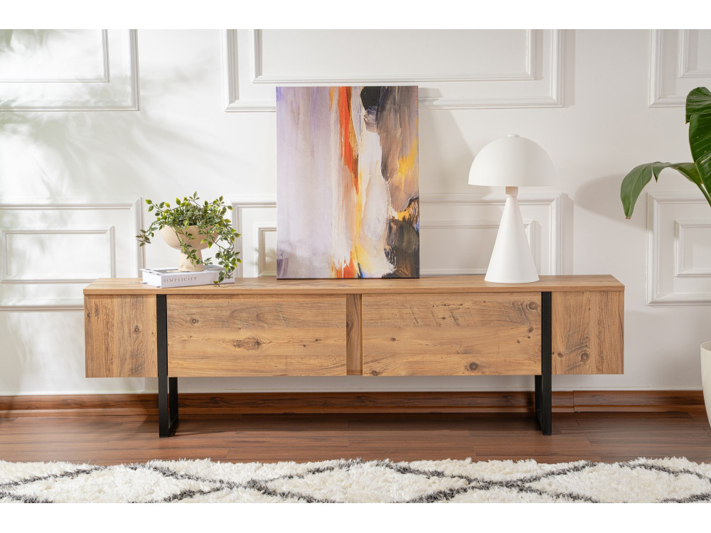 Móvel TV em madeira "Serenity" 180 x 30 x 50 cm - Pinho Atlântico
