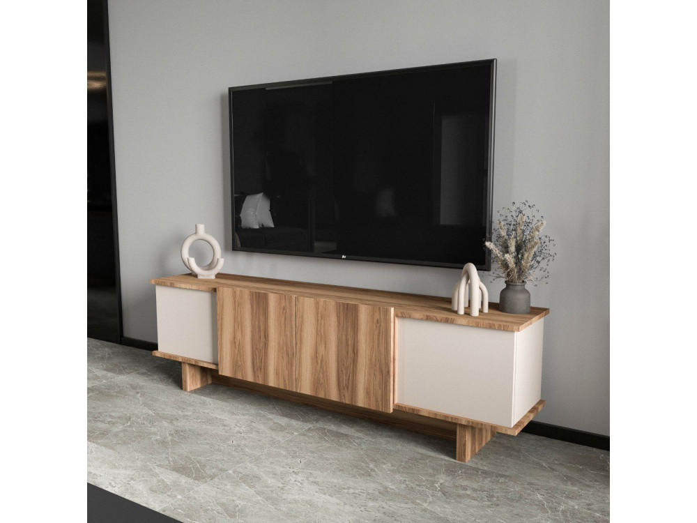 Suporte de TV em madeira "Diana" 180 x 33 x 50 cm - Bege