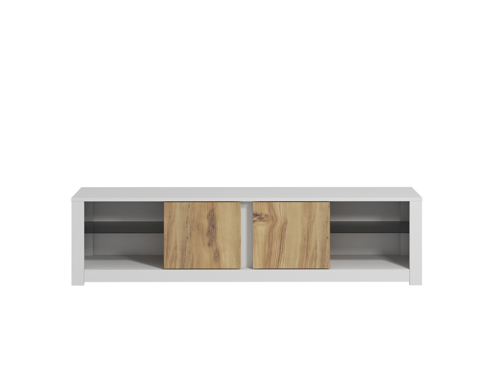 Suporte de TV em madeira "Aydos" 180 x 35 x 45 cm - Branco