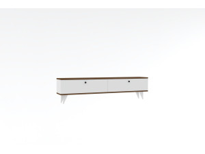 Suporte para televisor em madeira "Parlak" - 160 x 25 x 40 cm - Branco