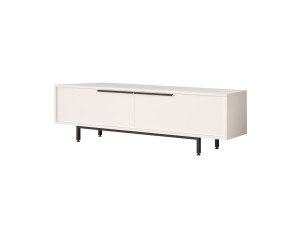 Suporte para televisor em madeira Calvin" - 160 x 35 x 45 cm - Branco