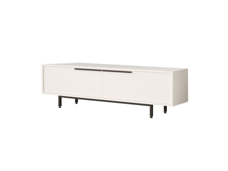 Suporte para televisor em madeira Calvin" - 160 x 35 x 45 cm - Branco