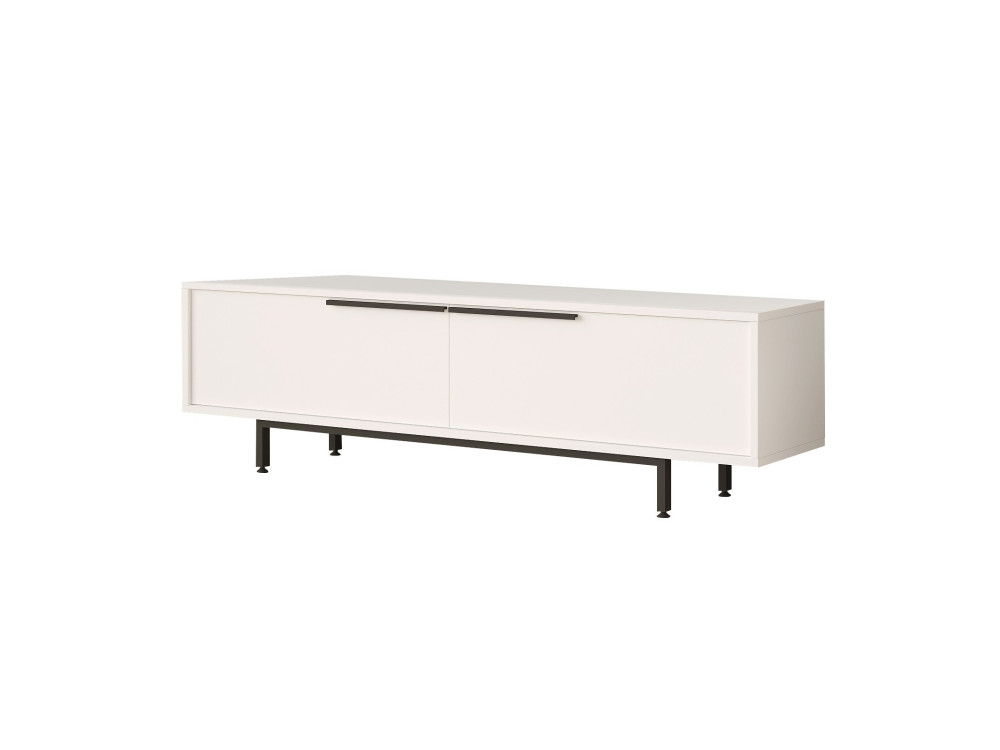 Suporte para televisor em madeira Calvin" - 160 x 35 x 45 cm - Branco