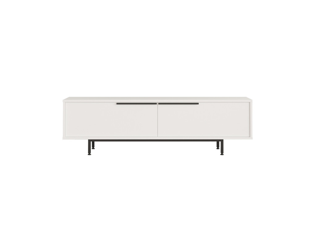Suporte para televisor em madeira Calvin" - 160 x 35 x 45 cm - Branco