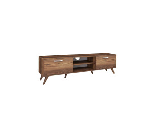 Suporte de TV em madeira "Atik" - 180 x 35 x 48 cm - Castanho