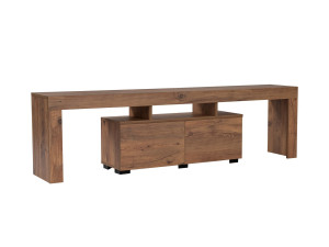 Suporte de TV em madeira "Enclave" - 180 x 31 x 50 cm - Castanho