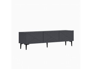 Móvel TV de madeira "Felix" 160 x 31,4 x 44,1 cm - Antracite