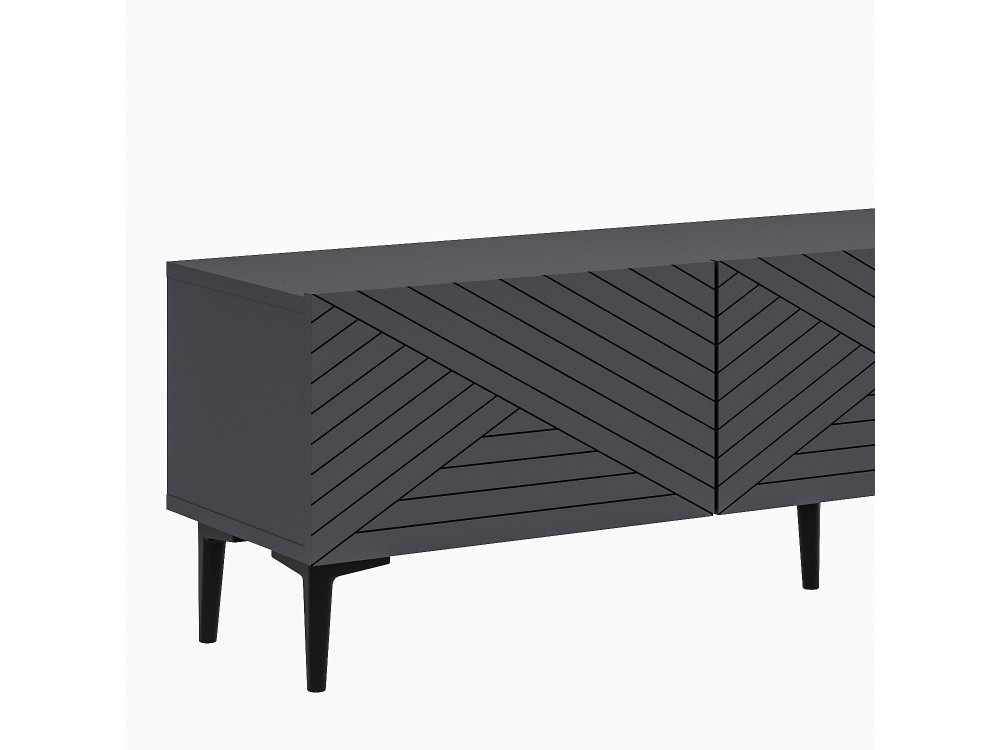 Móvel TV de madeira "Felix" 160 x 31,4 x 44,1 cm - Antracite
