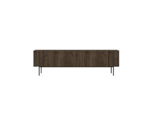 Suporte de TV em madeira "Herman" - 160 x 31 x 45 cm - Castanho