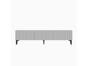 Suporte de TV em madeira "Oscar" - 180 x 31 x 45 cm - Branco