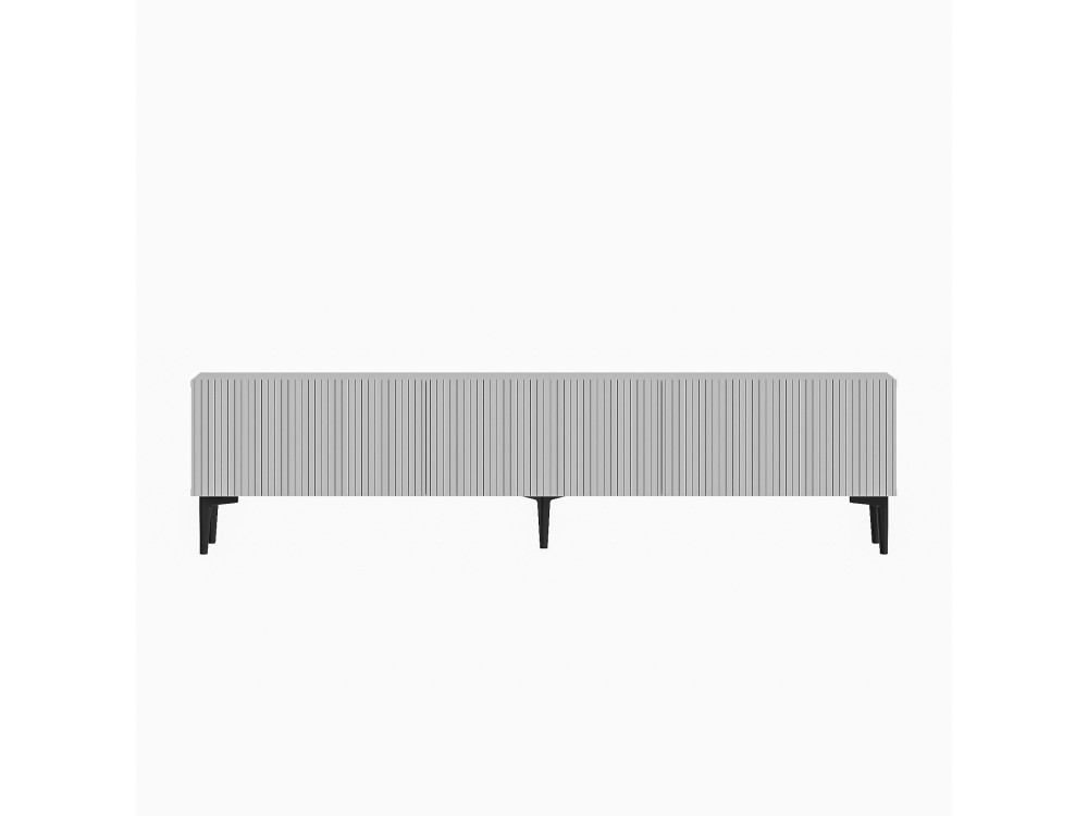 Suporte de TV em madeira "Oscar" - 180 x 31 x 45 cm - Branco