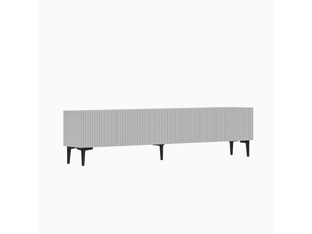 Suporte de TV em madeira "Oscar" - 180 x 31 x 45 cm - Branco