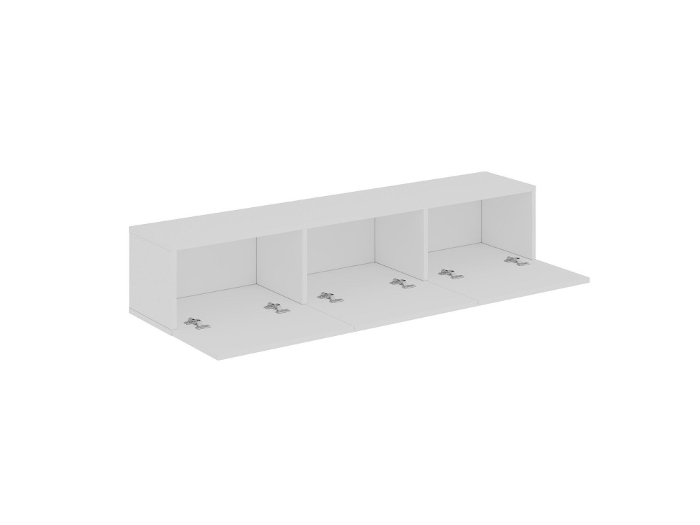 Suporte de TV em madeira "Oscar" - 180 x 31 x 45 cm - Branco
